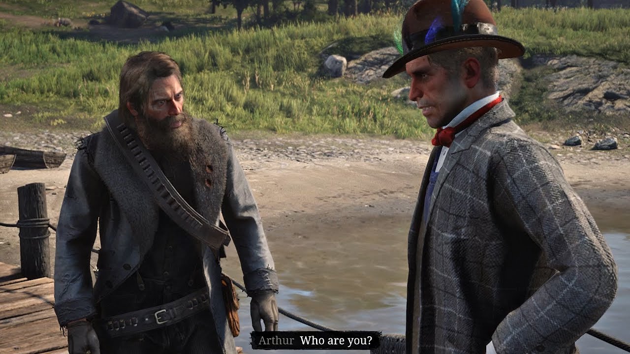 Red Dead Redemption 2 - Meeting Jeremy Gill Famous Fisherman Funny Cutscene & Legendary Fish Map