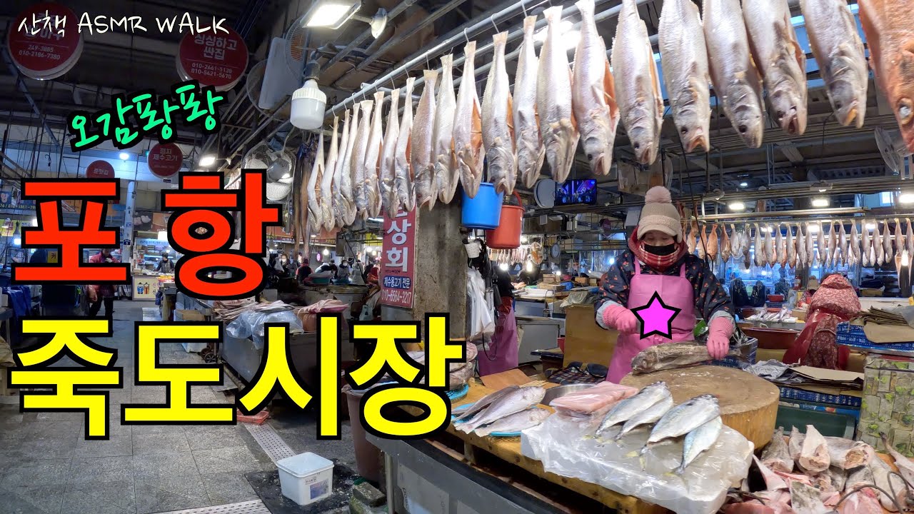 오감퐝퐝 포항죽도시장/Jukdo Market in Pohang