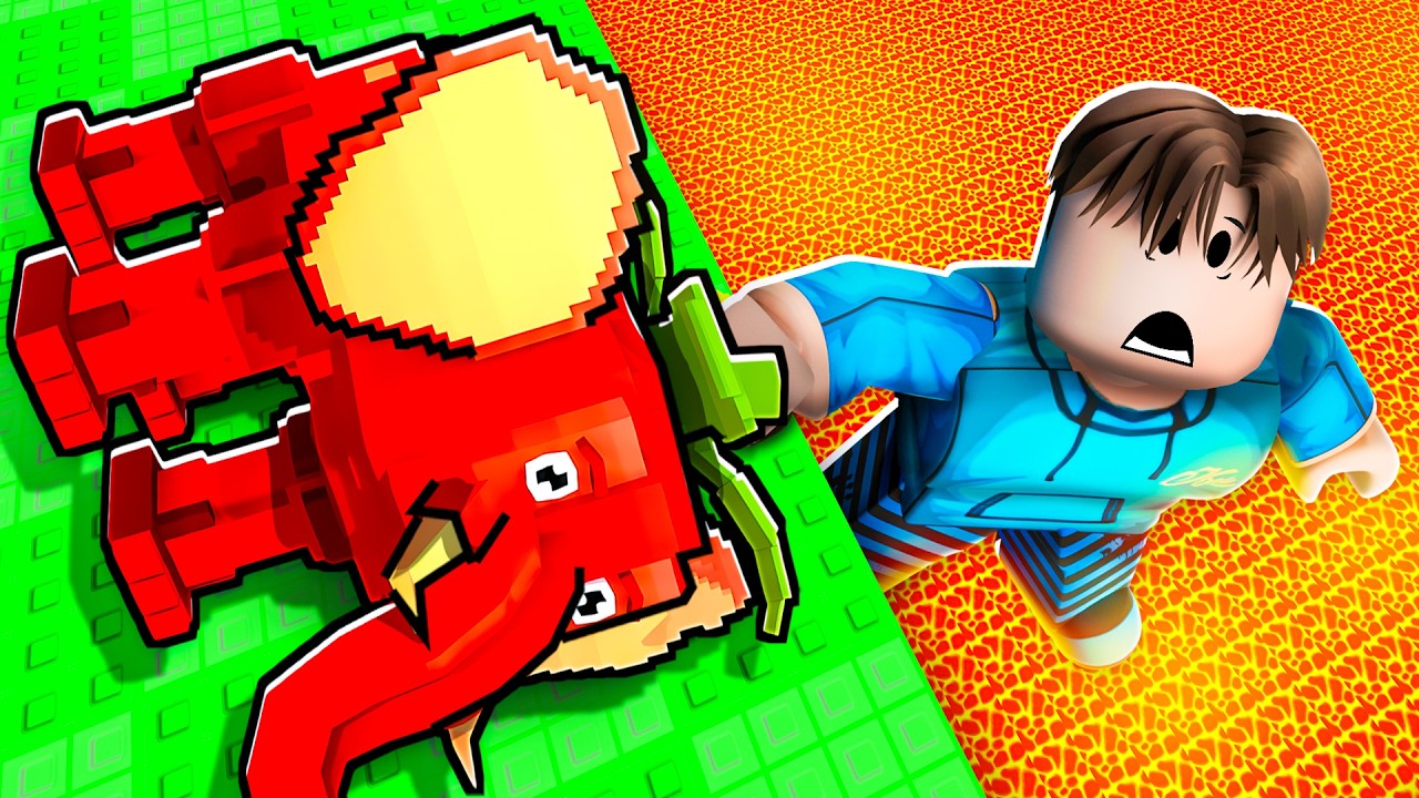 روبلوكس انقذ البرينروت من اللافا ! Survive lava for brainrots