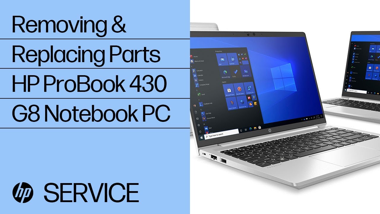 Removing & replacing parts for HP ProBook 430 G8 | HP Computer Service