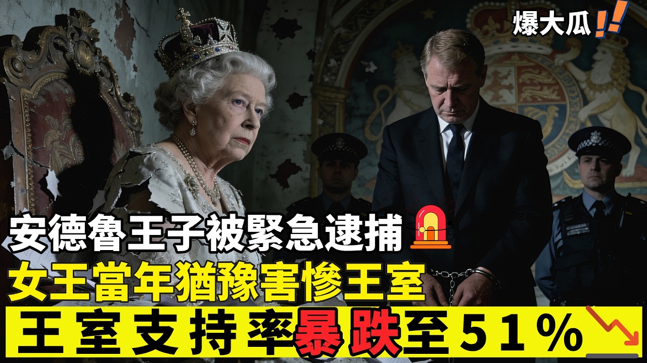 爆大瓜！安德魯王子被緊急逮捕，女王當年猶豫害慘王室，支持率暴跌至 51%