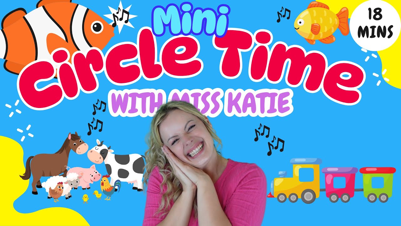 Circle Time Ep 2! Toddler & Preschool Learning Songs, Animals, Vehicles & Movements with Miss Katie