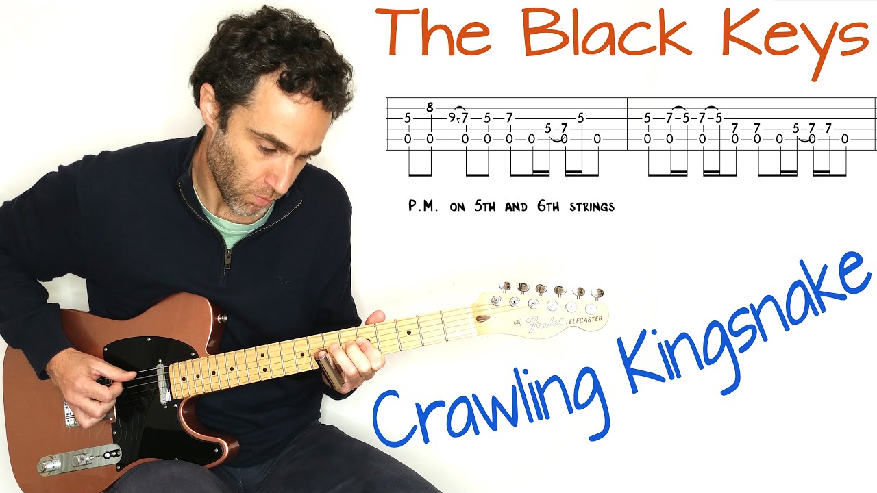 The Black Keys - Crawling Kingsnake - guitar lesson / tutorial / cover with tablature