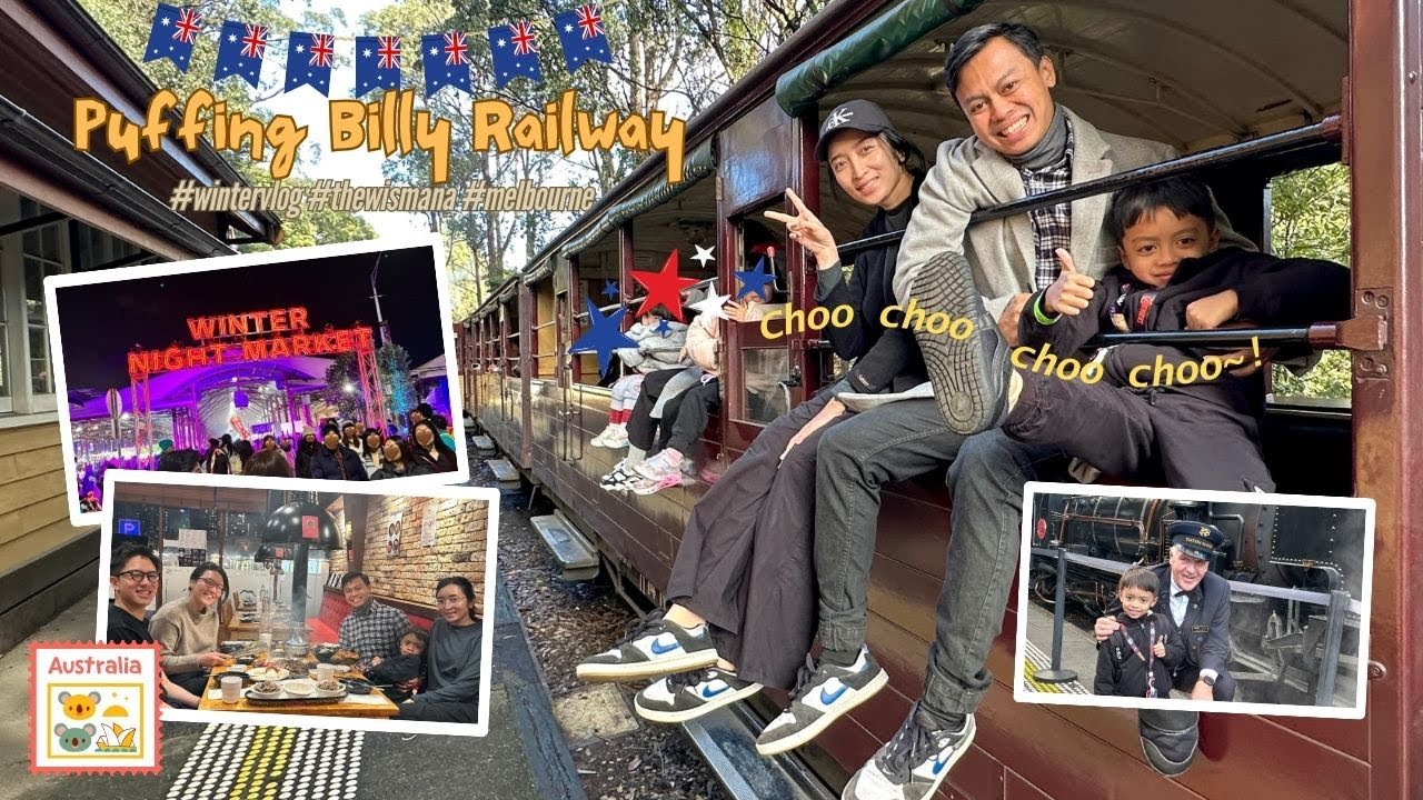 Naik Puffing Billy 🚂 Kereta Uap Legendaris di Melbourne! | Winter Vlog Day 5 🇦🇺