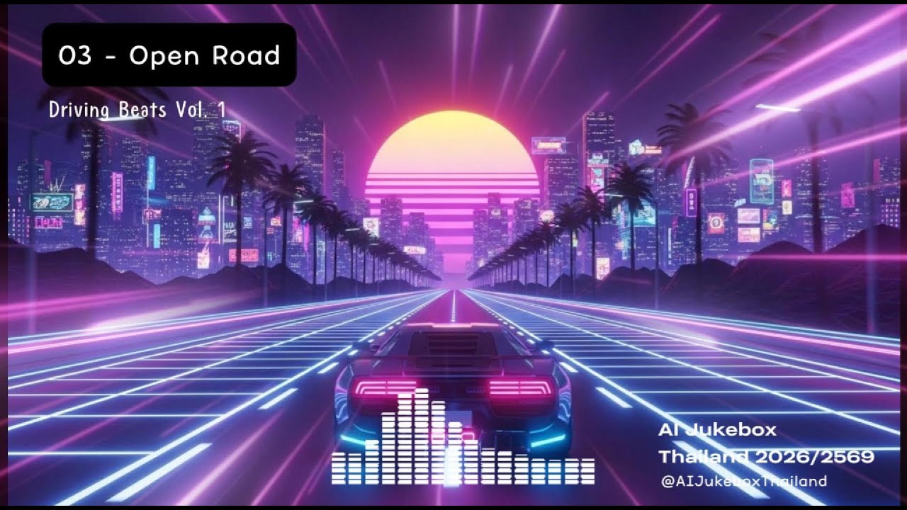 03   Open Road - รู้สึกถึงถนนโล่งๆ เพลงบรรเลง ทำงาน ขับรถ แก้ง่วง [AI Jukebox Thailand]