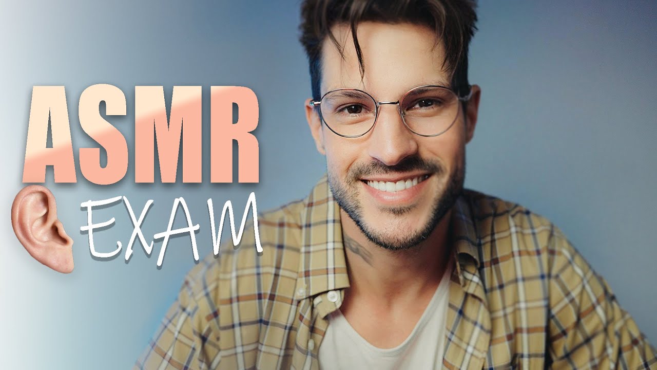 Ear Exam with CLOSE UP Inaudible Whispers ASMR