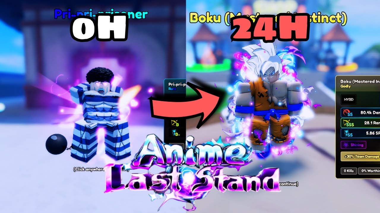 Anime Last Stand: M&igrave;nh d&agrave;nh 24h để evo Goku Godly...!!!!