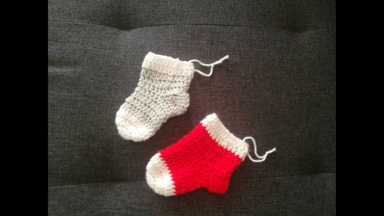 👟Skarpetki Na Szydełku 10k - Crochet Boots For Christmas