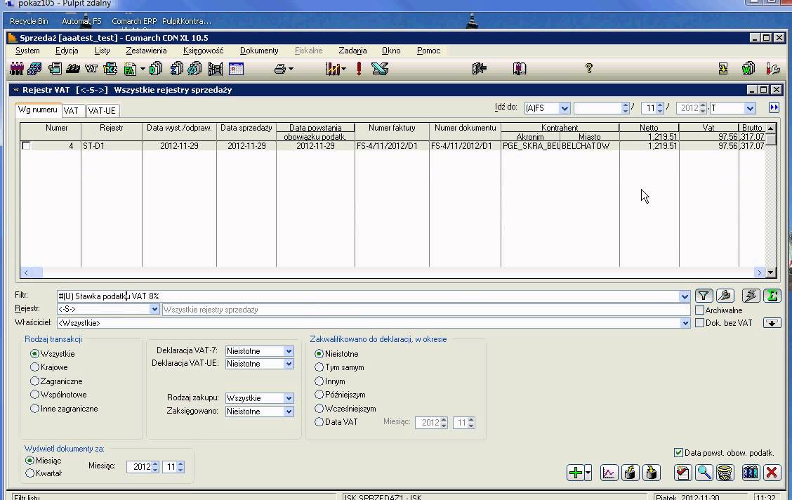 Filtry w Comarch CDN/ERP XL, tworzenie i zarządzanie.
