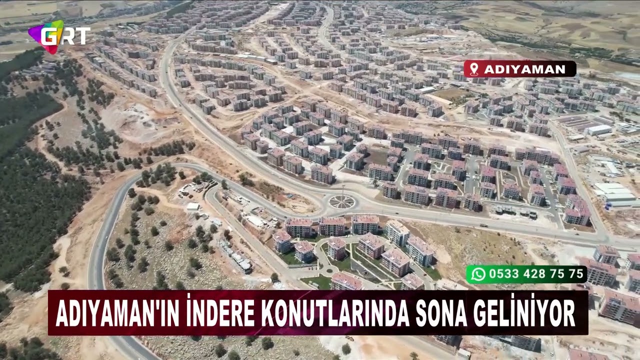 Adıyaman'ın İndere konutlarında sona geliniyor