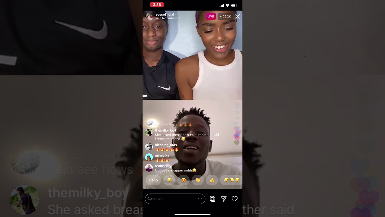 Eva reveals her boyfriend to father dmw and they both freestyle