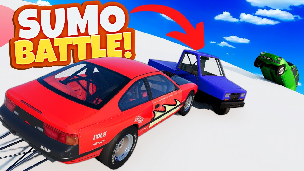 Last Car Standing Wins the SUMO Showdown! (BeamNG Drive Multiplayer)