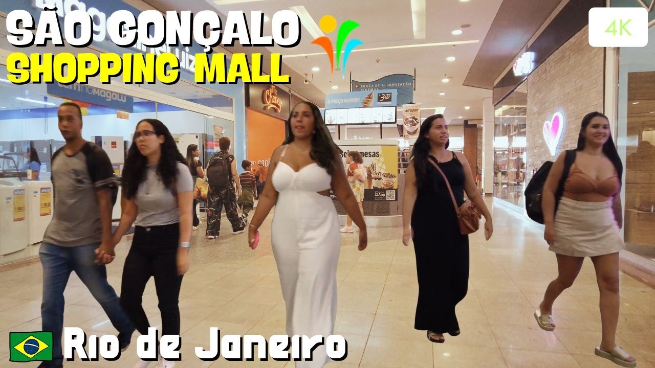 🇧🇷 Walking SHOPPING MALL SÃO GONÇALO | Rio de Janeiro【 4K 】⁶⁰