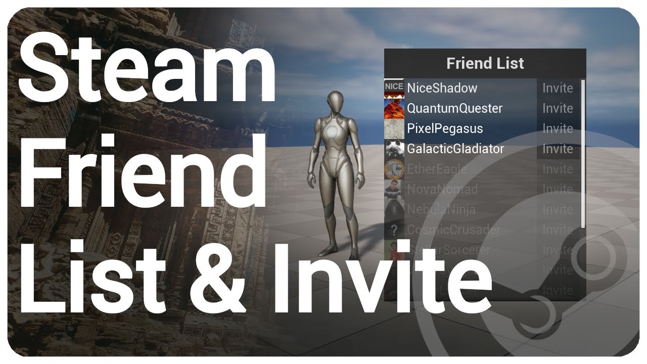 Steam Friends List & Invite Player - Unreal Engine 5 Tutorial [UE5]
