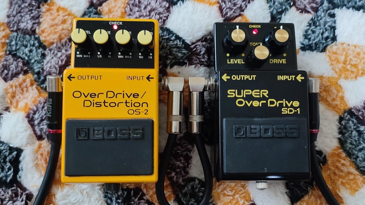BOSS OS-2 и BOSS SD-1(4A) Сравнение педалей перегруза (Для любителей группы КИНО)
