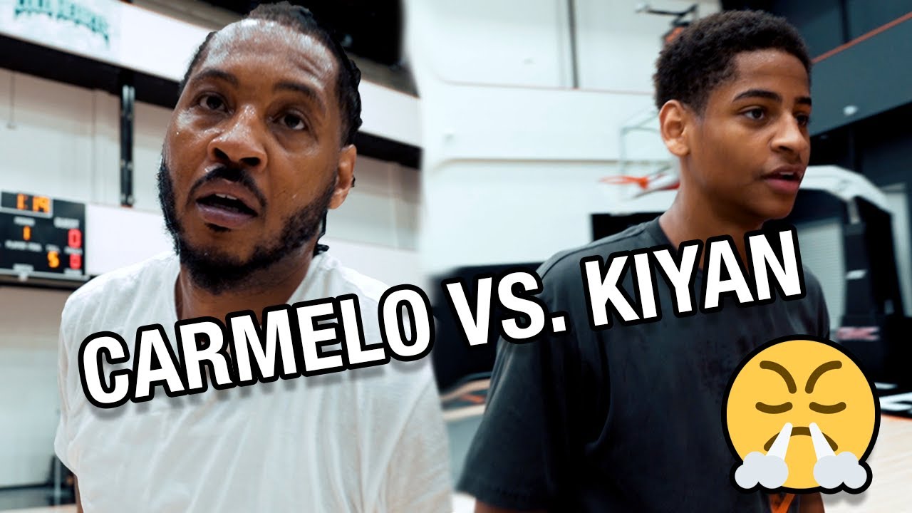 MELO PULLED UP AND PLAYED 1s 👿