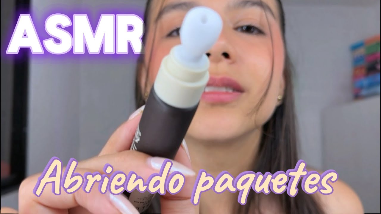ASMR Abriendo paquetes | te hago skincare mientras duermes 😴