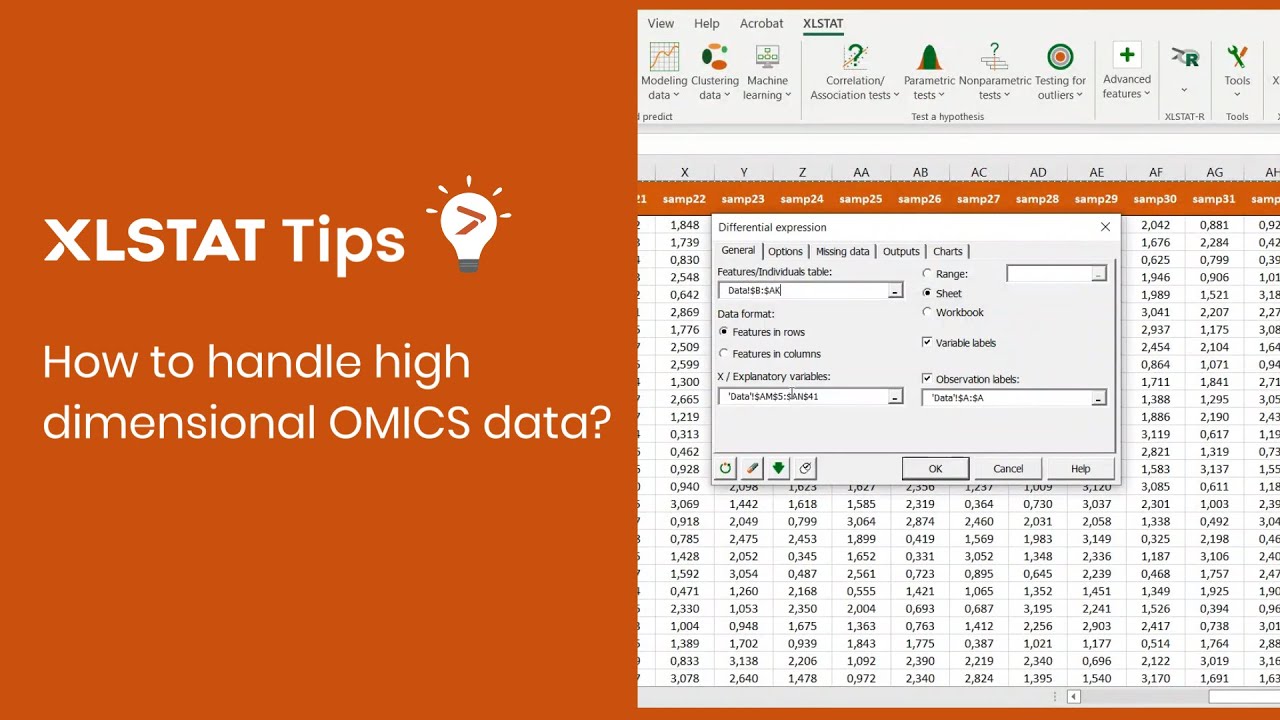 How to study high-dimensional OMICS data in Excel? - XLSTAT Tips