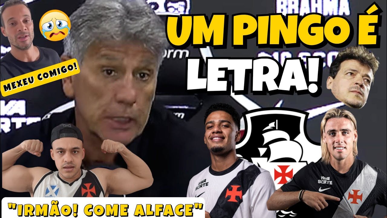RENATO GAÚCHO É APRESENTADO! COBRA DISPOSIÇÃO E QUER ARRANCAR O DINIZISMO DO VASCO | MORAIS: RECADO!