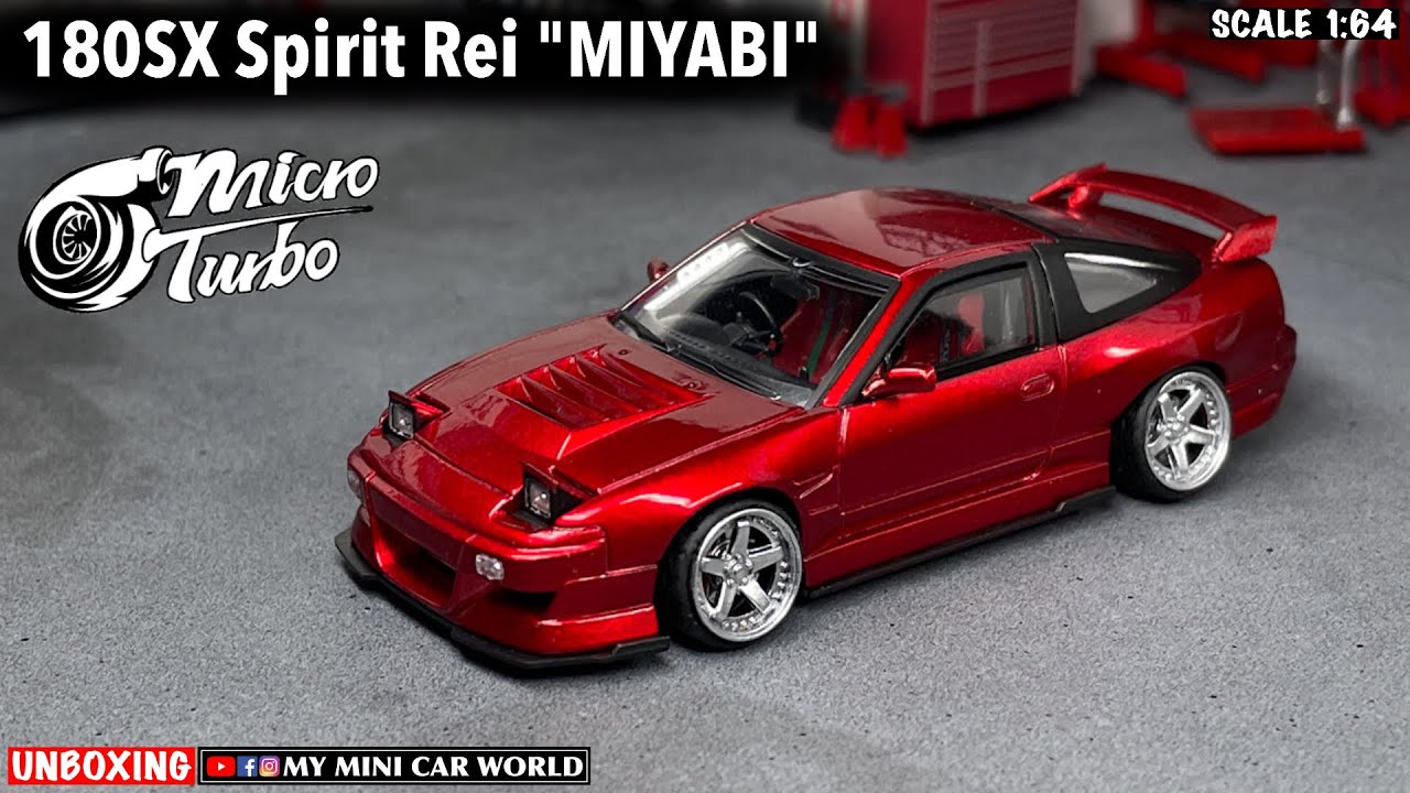 『MY MINI CAR WORL 』UNBOXING MICRO TURBO 1/64 180SX SPIRIT REI 