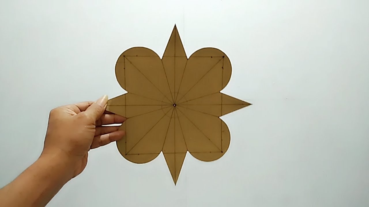 WALL FLOWER STAR PAINTING | WALL DECORATION | SENI CAT DINDING KREATIF