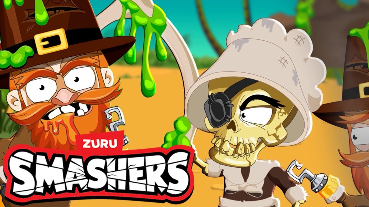 Peregrinos VS Dinosaurios + Mas | SMASHERS En Español | Caricaturas para niños | Zuru