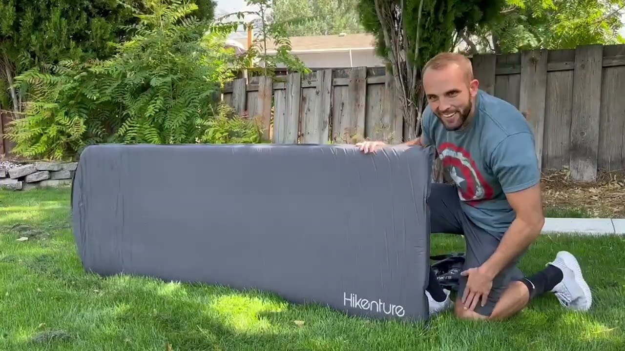 HIKENTURE Self-Inflating Sleeping Mat, 8 cm Thick Foam Camping Mattress