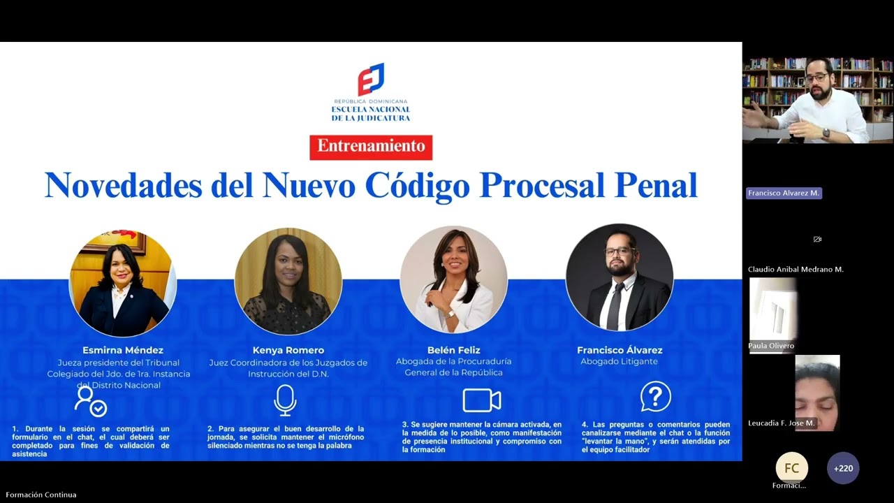 Novedades del Nuevo Código Procesal Penal - Lic. Francisco Álvarez