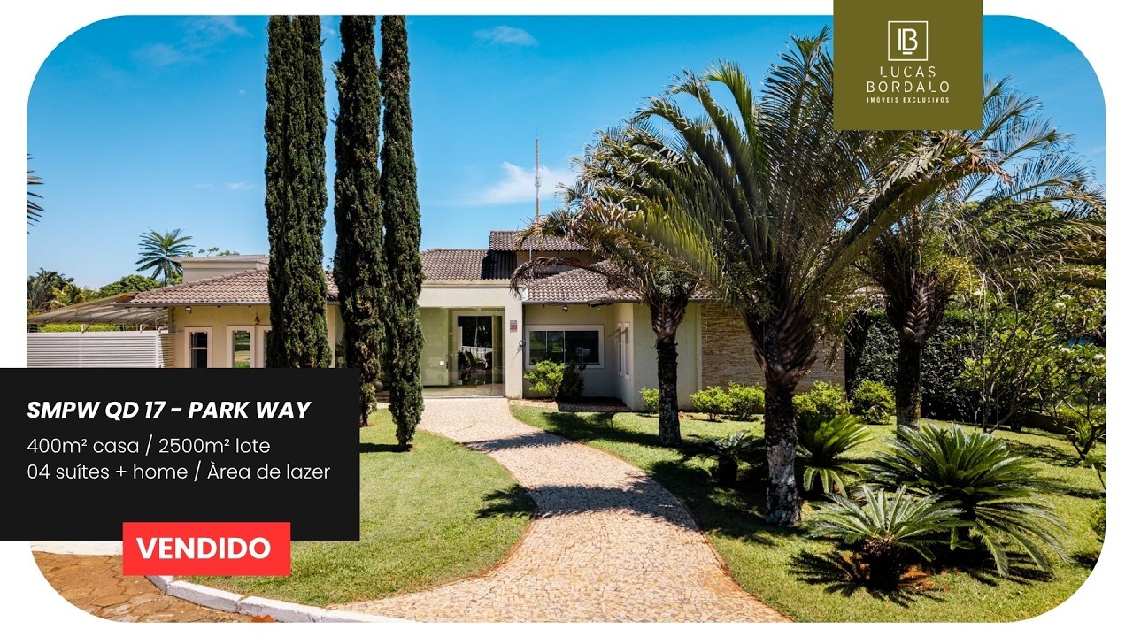 SMPW Qd 17 - 400m² | 4 suítes | Área de lazer completa | Ac Financiamento - R$ 2.400.000,00