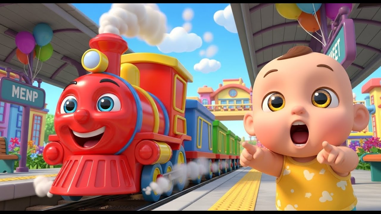 “Choo Choo! Colors Train Song for Kids 🚂🎨 – Learn Red, Blue & Yellow”