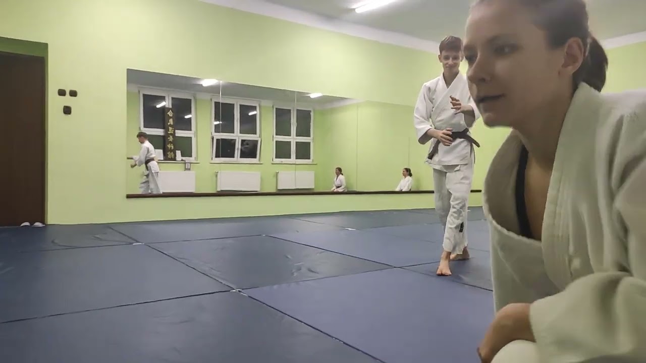 Shomen Uchi Jiu Waza. Shite: Dawid Malik (1kyu) Uke: Agata Wierzbicka (2 dan)