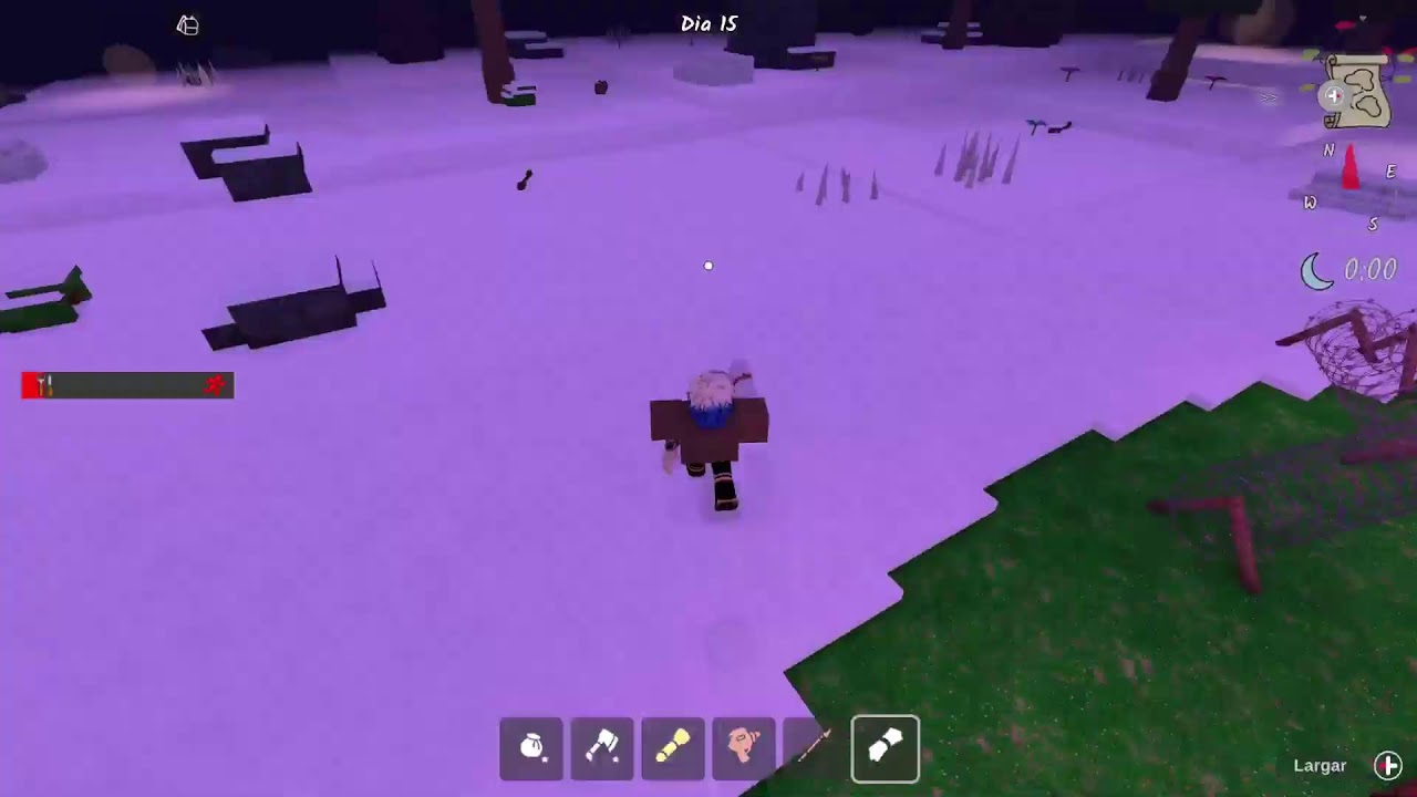 Jogando 99 noites  na Floresta com  um amigo