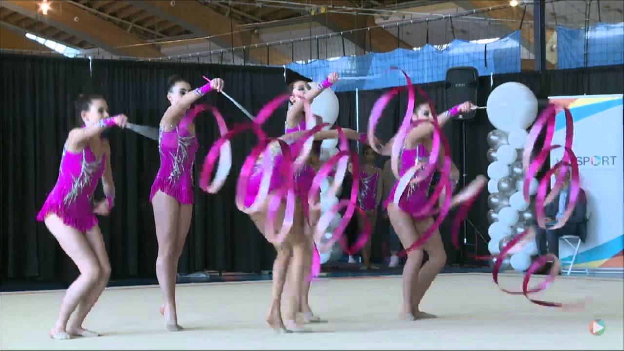 Trillium Rhythmic Junior Group - FIG 5 Ribbon - 2016 RG Elite Canada Championships