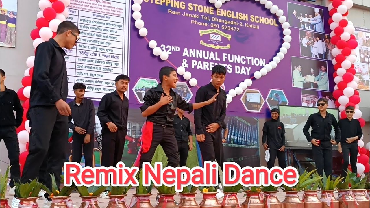 New Nepali Remix dance| Stepping Stone English School Dhangadi Kailali | 32nd Annual function 2080