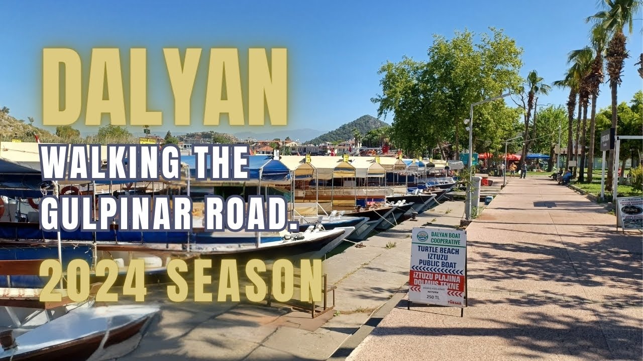 Walk down Gulpinar Road into Dalyan Town.