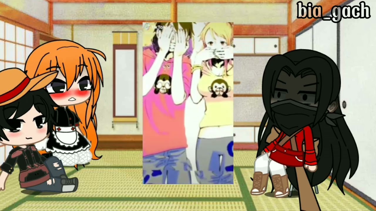 luffy, nami e boa hancock reagem a o shipp lunami (luffy x nami)