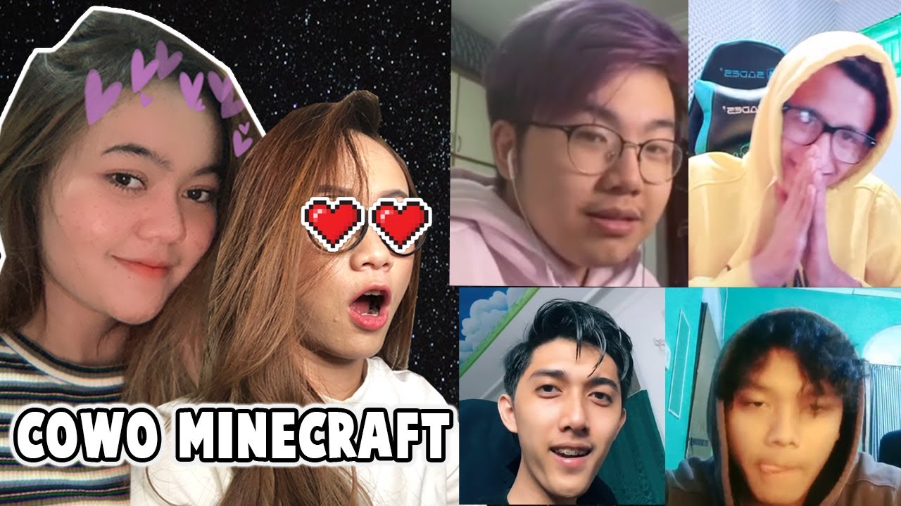 React TIKTOK COWO Minecraft PART 1! aaaaa gantenggg BGTTT