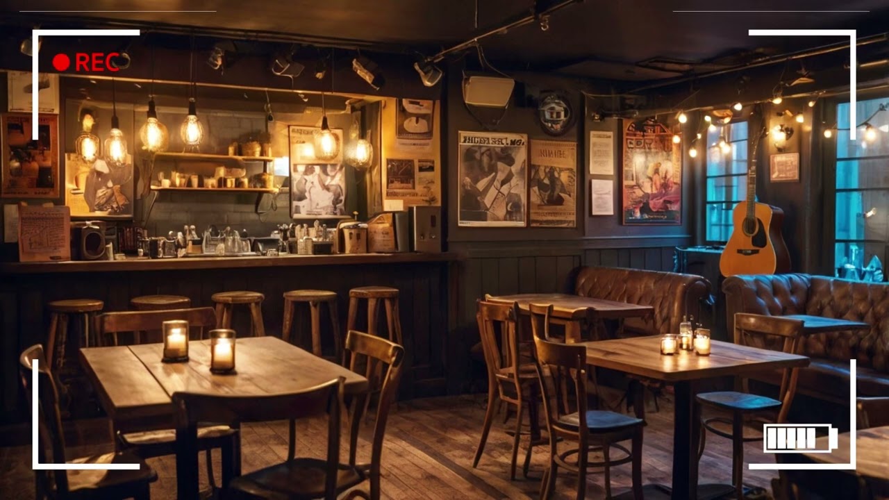 Blues Caf&eacute; Vibes ☕ | Chill & Work in a Cozy Coffee Shop Atmosphere