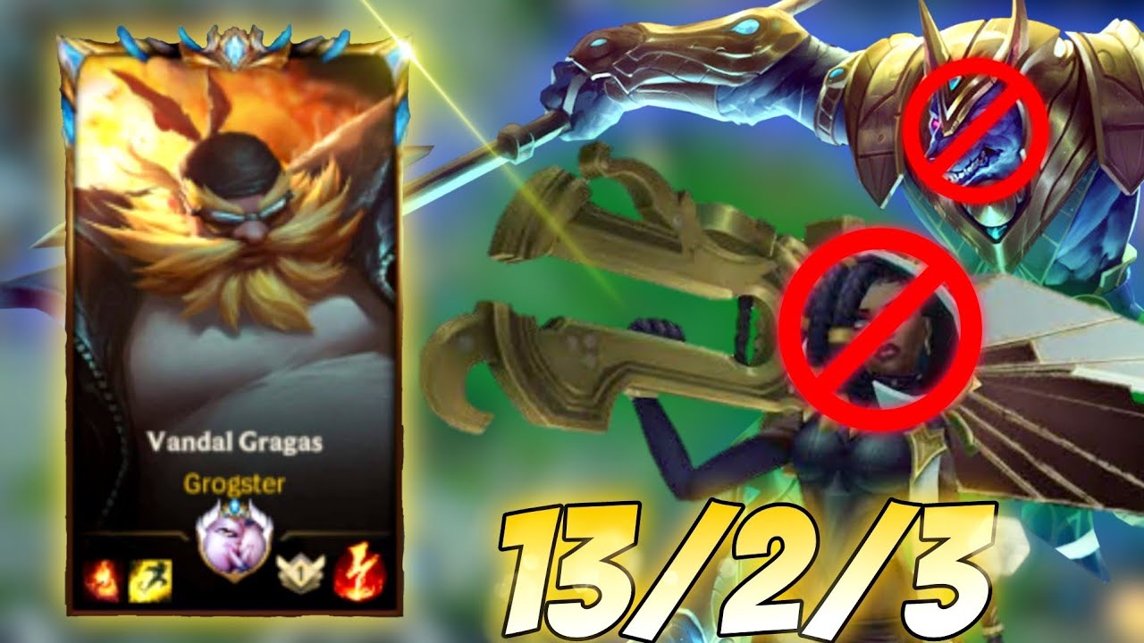 Top 1 Gragas vs Nasus Senna Botlane Meta