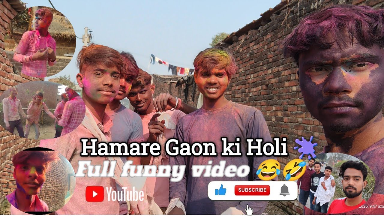 Hamare gaon ki Holi #holi #fany #vlog #villagelife #youtubemusic #masti #holispecial #lifestyle dost