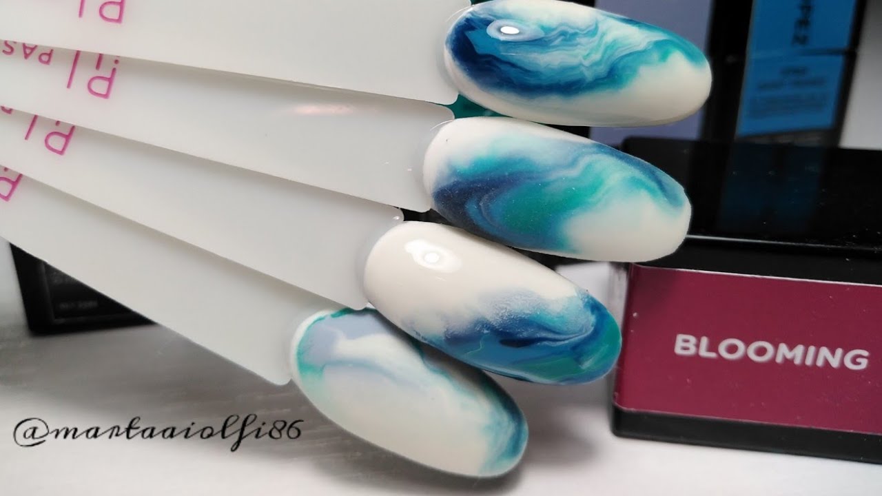 Marble effect |nail art veloce