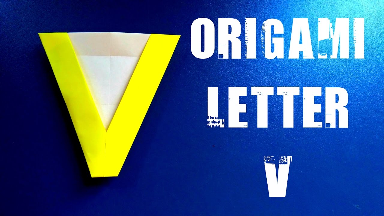 Origami Letter V