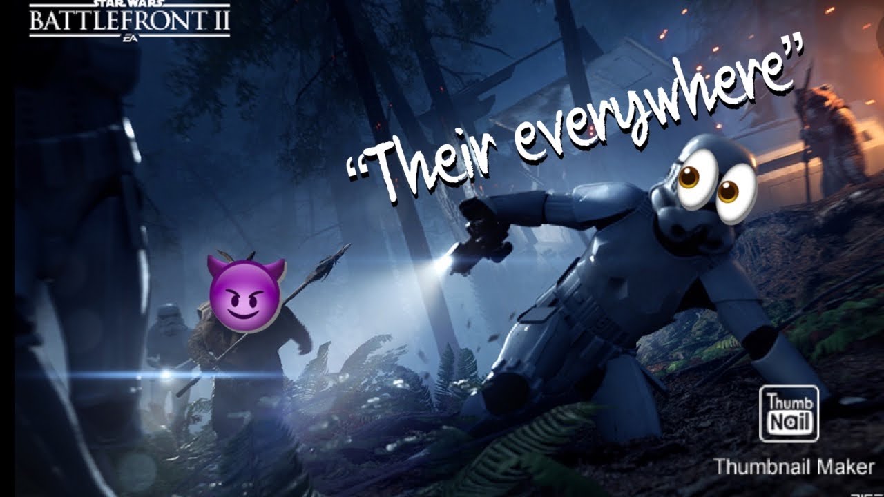 Battlefront 2 But Its A Horror Movie (Ewok hunt with friends)