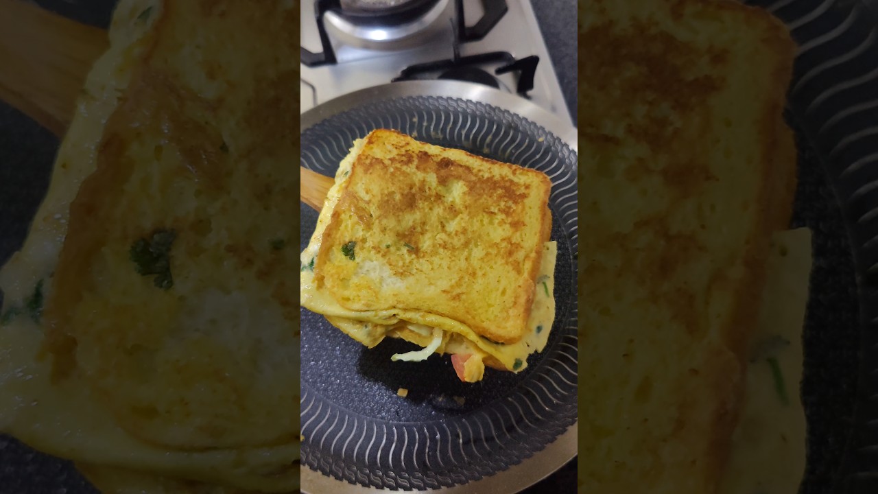 Breakfast Egg Sandwich Hack | One Pan Egg Toast | Healthy Egg sandwich #shorts#eggsandwich