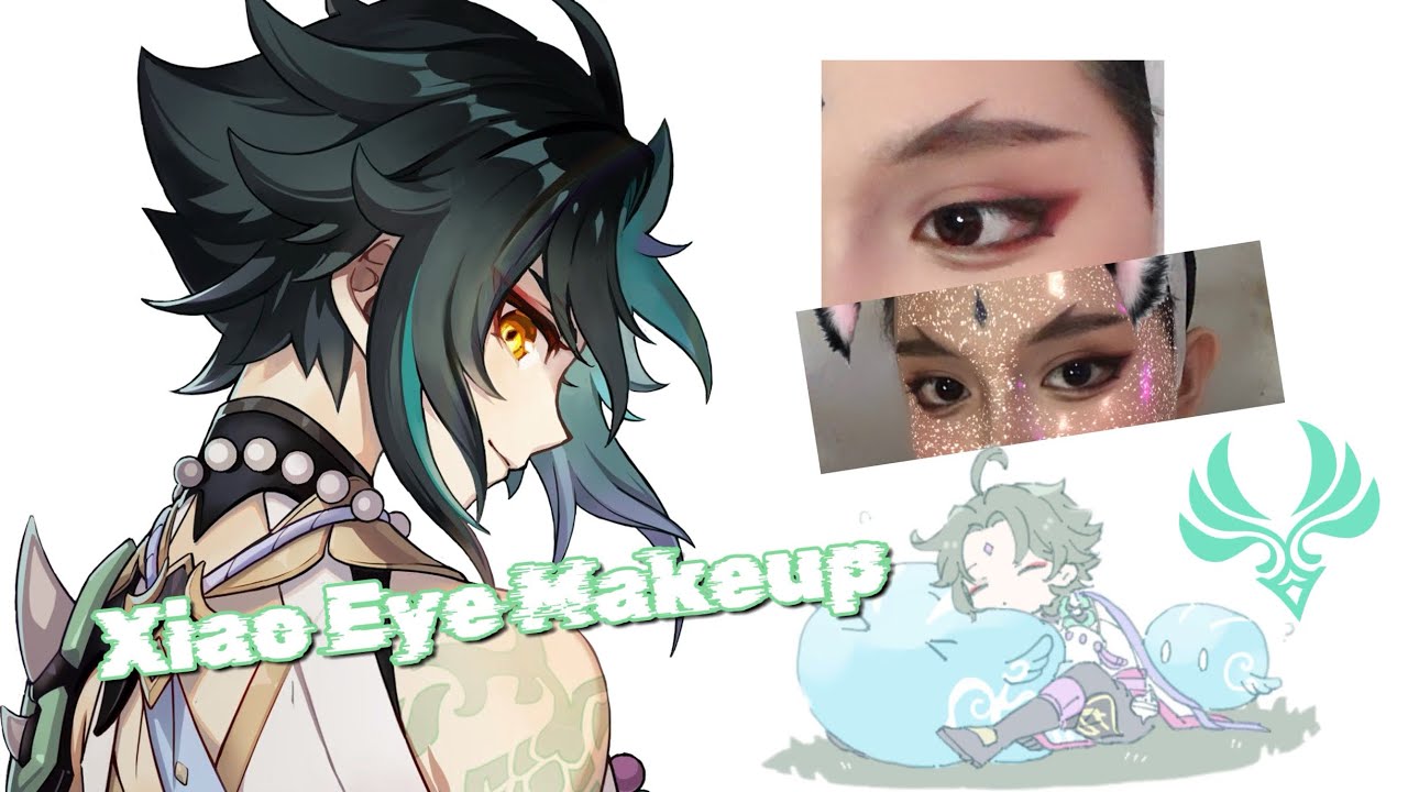 Genshin Impact Xiao Eye Makeup | Tomo Valkyrie✨💚