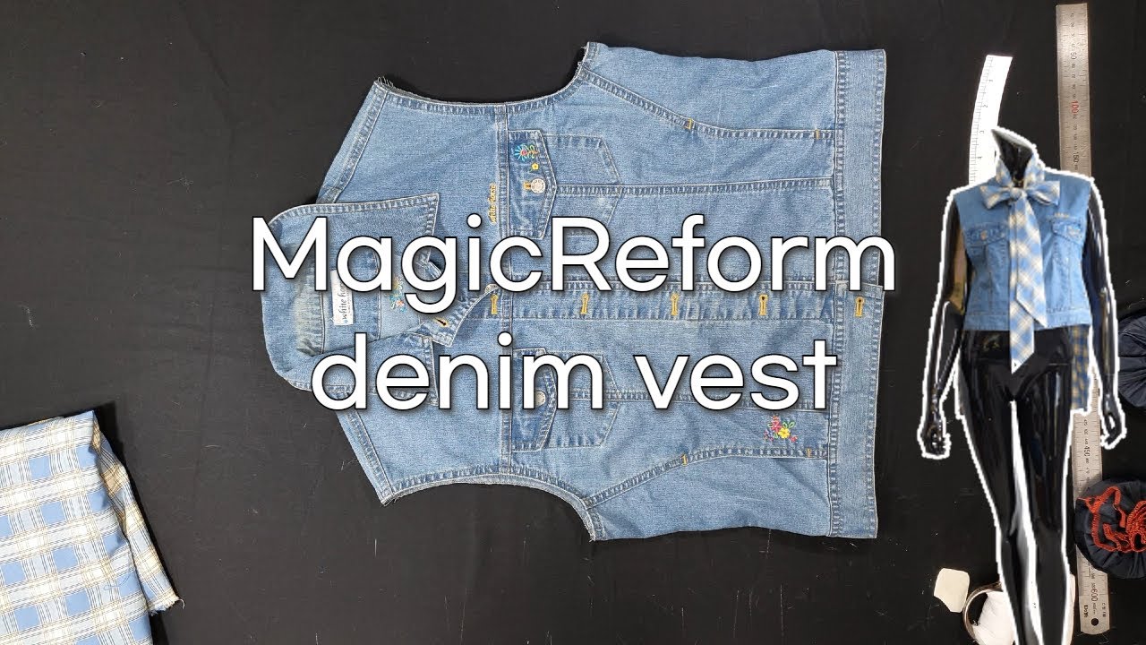 Let's welcome autumn with a vintage denim vest. | MagicReform