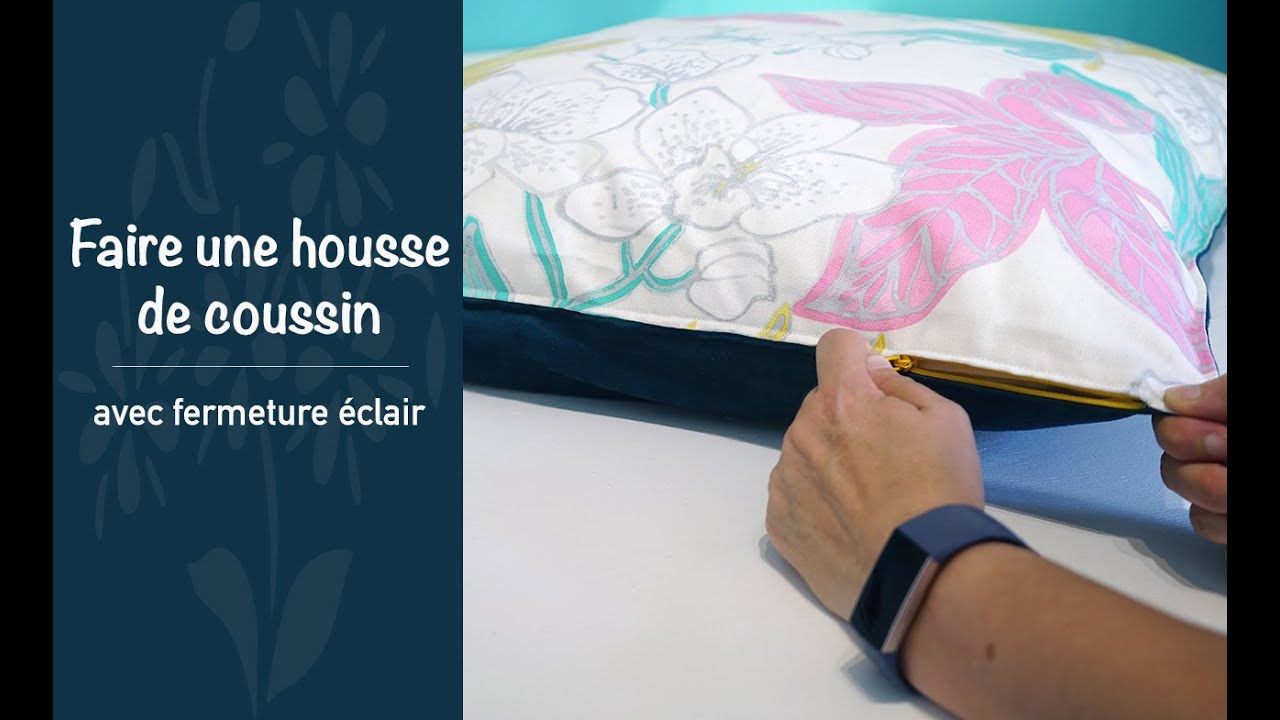 Faire une housse de coussin avec fermeture éclair