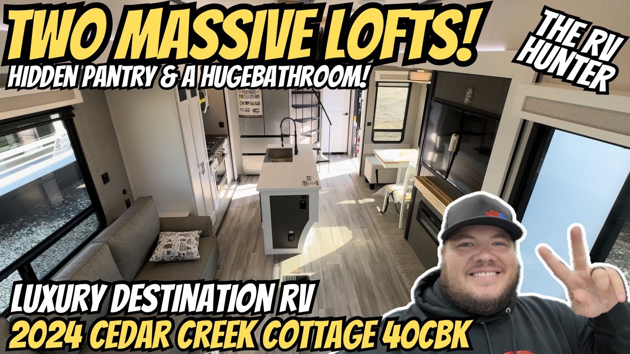 2024 Cedar Creek Cottage 40CBK | Dual Loft Luxury Destination RV!