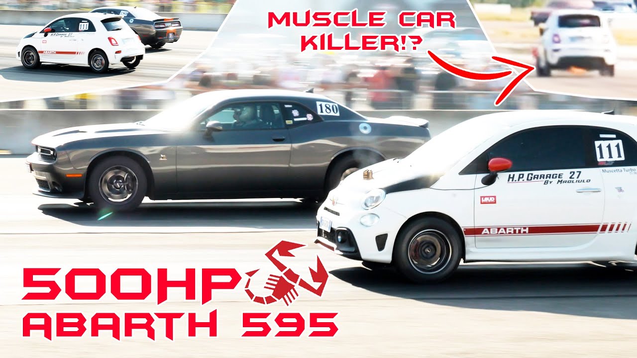 500-сильный Abarth 595: убийца маслкаров!? - БЕЗУМНЫЕ Дрэг-рейсинг