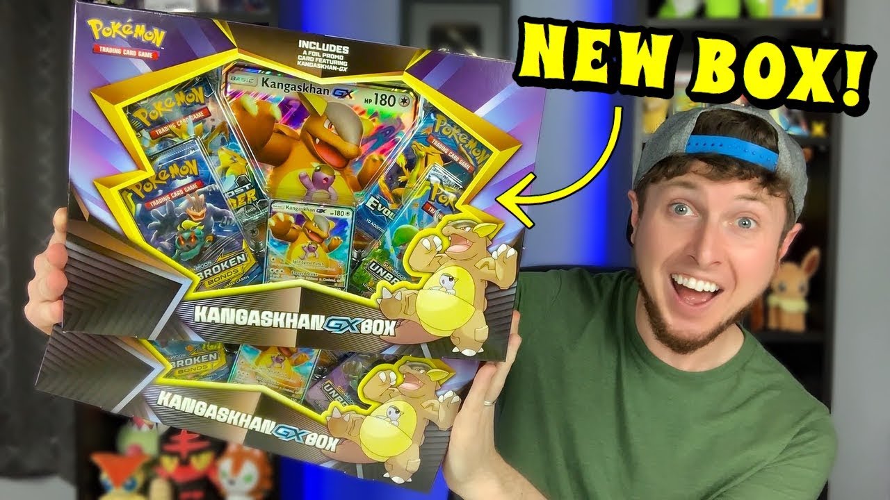 📦NEW POKEMON CARDS GX BOX - Kangaskhan Collection Opening with Unbroken Bonds Packs!
